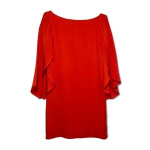 MILLY Coral Silk Dress |Size: 2|